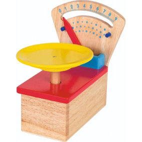 Goki Wooden Kitchen Scales Colourful Make-Believe Childrens Imaginative Toy
