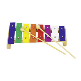 Goki Xylophone w/ Coloured Keys Musical Instrument Childrens Sound Sensory Toy