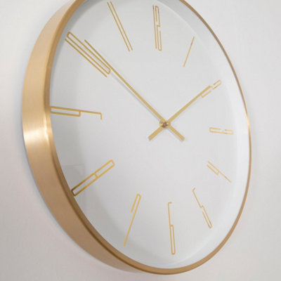 Gold 16" Modern Analogue Clock - 3