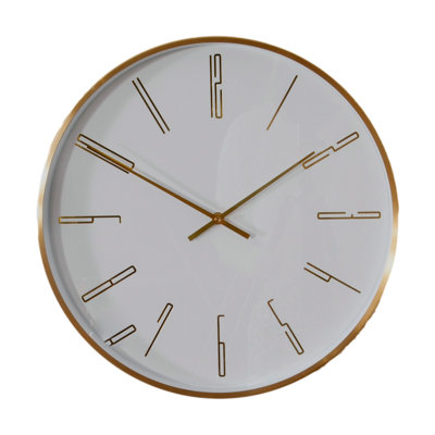 Gold 16" Modern Analogue Clock - 5