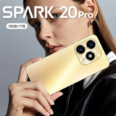 Gold 16G+1TB Android Smart Large Screen Phone