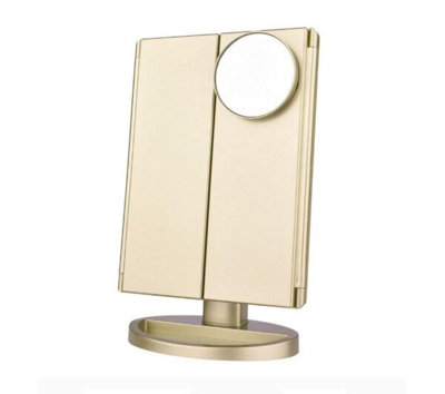 Gold 22 LED Lights High-Definition Cosmetic Mirror