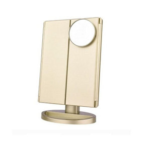 Gold 22 LED Lights High-Definition Cosmetic Mirror