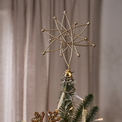 Gold 3D Star Christmas Decoration Tree Topper Price Comparisons | Compare The Build
