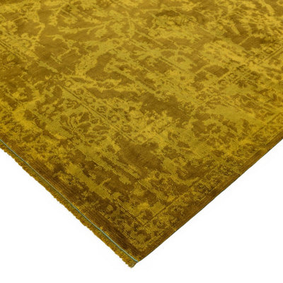 Gold Abstract Luxurious Modern Easy to Clean Abstract Rug For Dining Room Bedroom And Living Room-120cm X 180cm