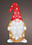 Gold Acrylic Gonk Christmas Light Figurine 60 Bright White LEDs Xmas Gnome 44cm