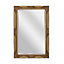 Gold Antique Decorative Rectangle Oversized Mirror for Wall 90 x 60CM