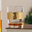Gold Band Wine Whiskey Decanter and Two Tumbler Set