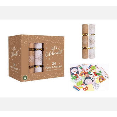 Gold Cracker Party Box Gold and White