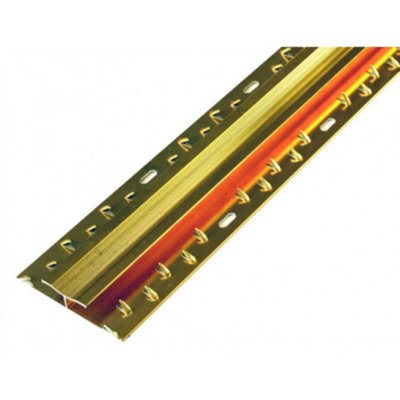 Gold Double Edge Metal Door Plate 0.9m