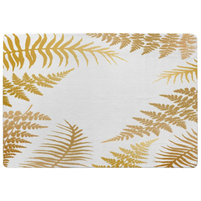 Gold Fern Designer Special Soft Home Rug