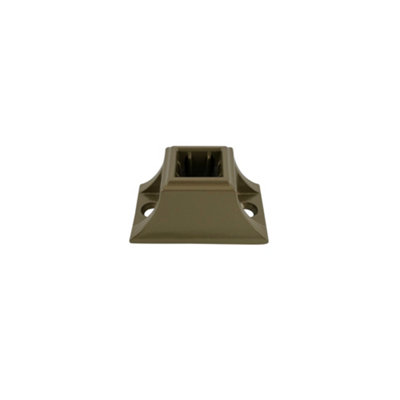 Gold Flat Fixing Plate for 12mm Square Spindles