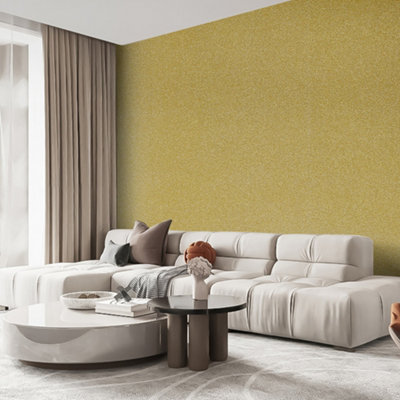 Gold Glitter Effect Self Adhesive Wallpaper Plain PVC Wallpaper Roll