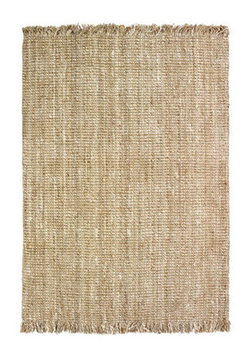 Gold Hand Woven Plain Kilim Modern Easy to Clean Rug for Living Room and Bedroom-160cm X 230cm