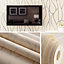 Gold Irregular Geometric Stripes Detachable Wallpaper 950cm