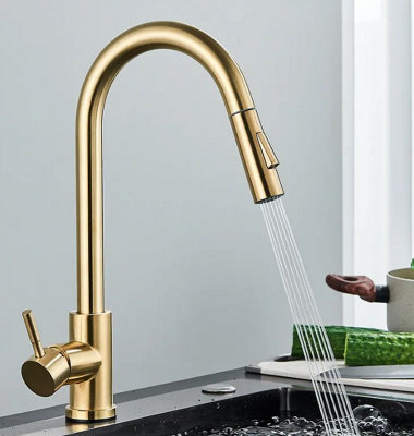 Gold Kitchen Faucet Mixer Tap Kitchen Taps Single Lever