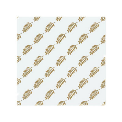 Gold Leaf Pattern Splash Back designer style