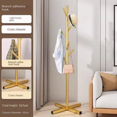 Gold Marble Clothes Rack 167cm Floor Stand
