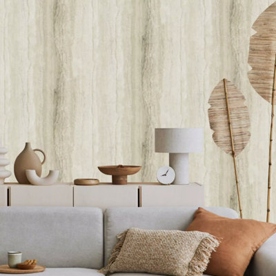 Gold Marble Metallic Wallpaper Cream Shimmer Textured