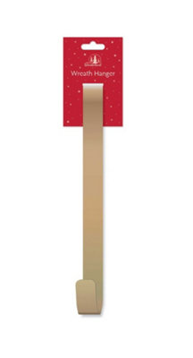 Gold Metal Christmas Wreath Door Hanger Decoration Hook Indoor Sheltered Use Price Comparisons | Compare The Build