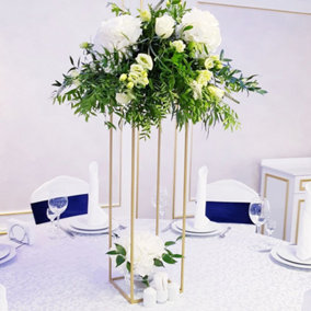 Gold Metal Vase for Wedding Centerpieces Tables 100cm(H)