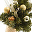Gold Mini Decorated Christmas Tree With Decorations 20cm Small Tabletop Tree
