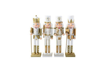 Gold Nutcracker Christmas Table Top Soldier - 30cm/11.8in