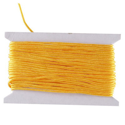 Gold Nylon Cord 1.2mm Braided Rope, 10 Metres