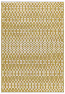 Gold Outdoor Rug, Geometric Stain-Resistant Rug For Patio Decks Garden Balcony, 2mm Modern Outdoor Rug-200cm X 290cm