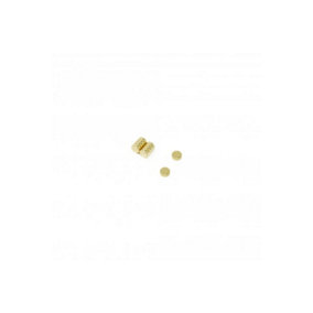 Gold Plated Magnet - Dimple On North Face - 6mm dia x 1.5mm thick - 0.44kg Pull - Pack of 10