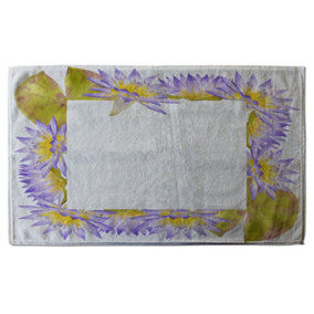 Gold & Purple Flowers (Bath Towel) / Default Title
