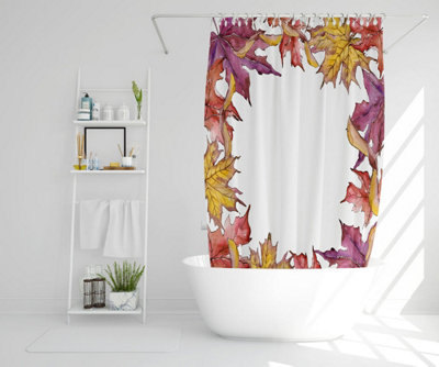 Gold & Purple Leaves (Shower Curtain) / Default Title Price Comparisons | Compare The Build