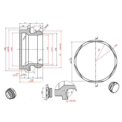 Gold Radiator Blanking Plug For Radiator and Towel Rail x1