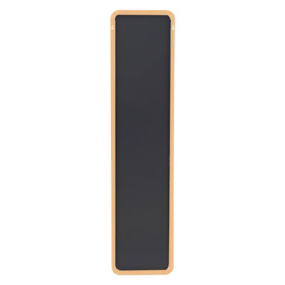 Gold Rectangle Full Length Mirror Wall Mounted or Over The Door Floor Mirror Framed Mirror Round Corner 28 x 118 cm