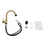 Gold Retractable Commercial Pull out Kitchen Tap Mixer Tap Faucet