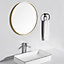 Gold Round Wall Mounted Aluminium Framed Bathroom Mirror Vanity Mirror 60 cm