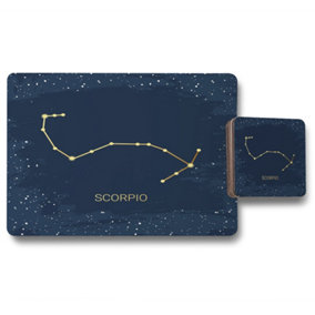 Gold scorpio (placemat & coaster set) / Default Title