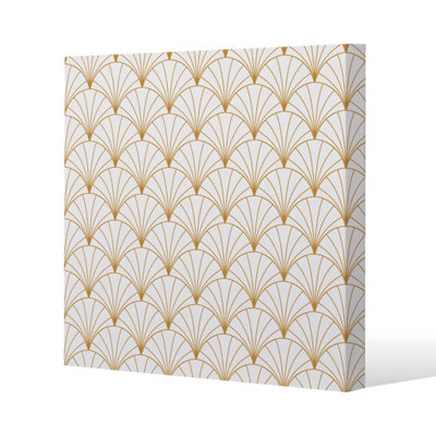 Gold Shells (Canvas Print) / 90 x 90 x 4cm