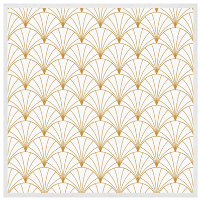 Gold shells (Picutre Frame) / 12x12" / Grey