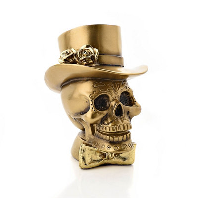Human skull in a top hat stock vector. Illustration of horror - 55973689