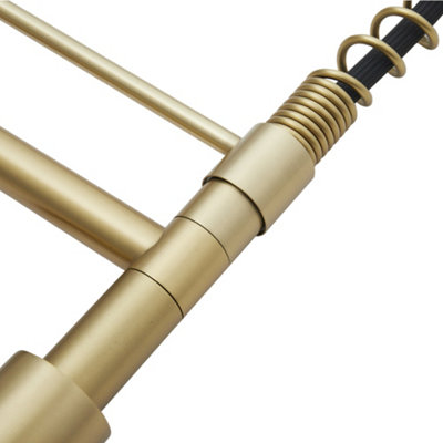 Gold Stainless Steel Pull Down Spring Spout and Pot Filler Kitchen Tap Mixer Tap
