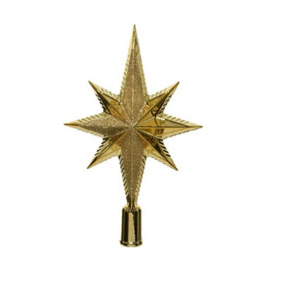 Gold Tree Topper Star Decoration