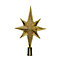 Gold Tree Topper Star Decoration