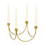 Gold Wave Taper Contemporary Xmas Table Decoration Centrepiece Décor Candle Holder
