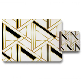Golden Art Deco (Placemat & Coaster Set) / Default Title