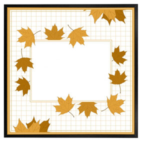 Golden autumn (Picutre Frame) / 16x16" / Oak