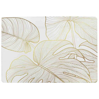 Golden Botanical Line Art Rug / Medium: 80x150cm