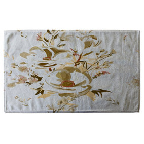 Golden Flower Print (Bath Towel) / Default Title