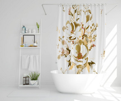 Golden Flower Print (Shower Curtain) / Default Title Price Comparisons | Compare The Build