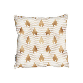 Golden geometric shapes (Outdoor Cushion) / 45cm x 45cm